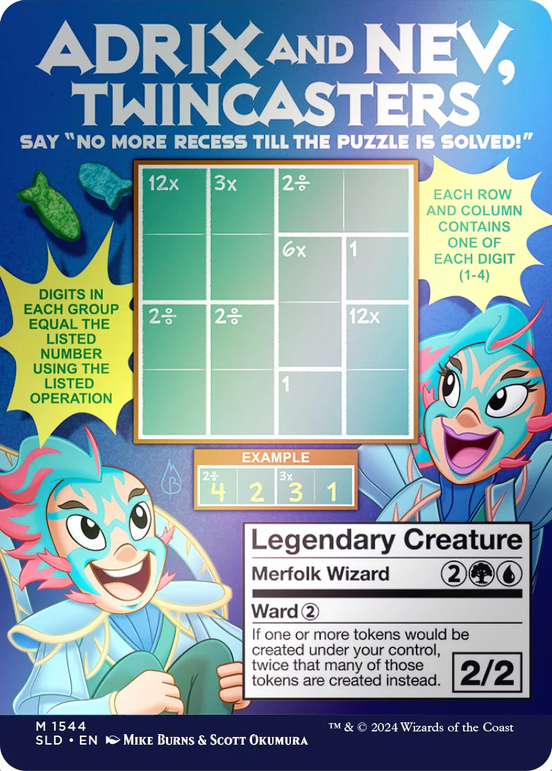 Adrix and Nev, Twincasters (Rainbow Foil) [Secret Lair Drop Series] - Image 2