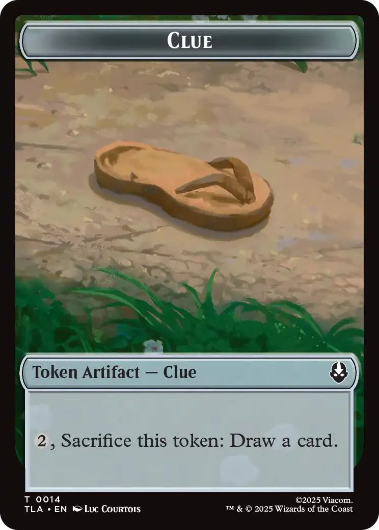 Ally (0005) // Clue (0014) Double-Sided Token [Avatar: The Last Airbender Tokens] - Image 2