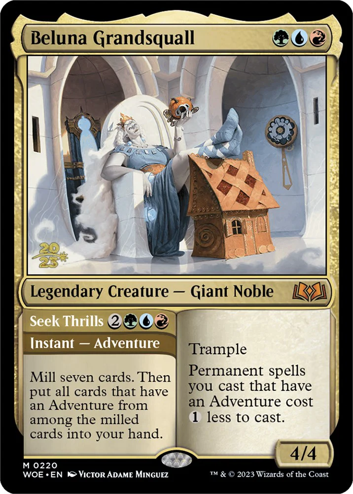 Beluna Grandsquall // Seek Thrills(Promo Pack) [Wilds of Eldraine Promos] - Image 2