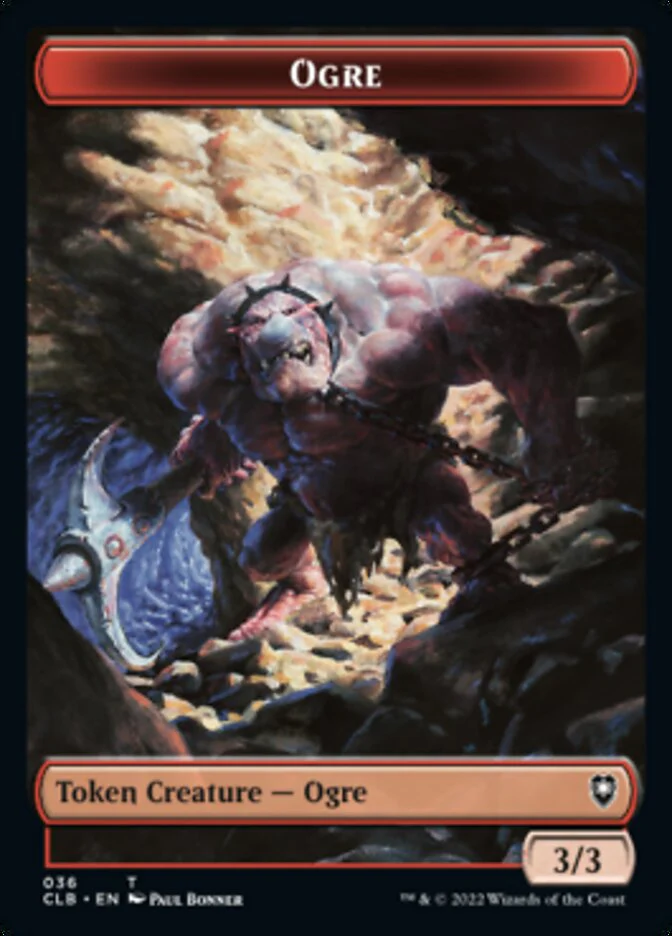 Boar // Ogre Double-Sided Token [Commander Legends: Battle for Baldur's Gate Tokens] - Image 2