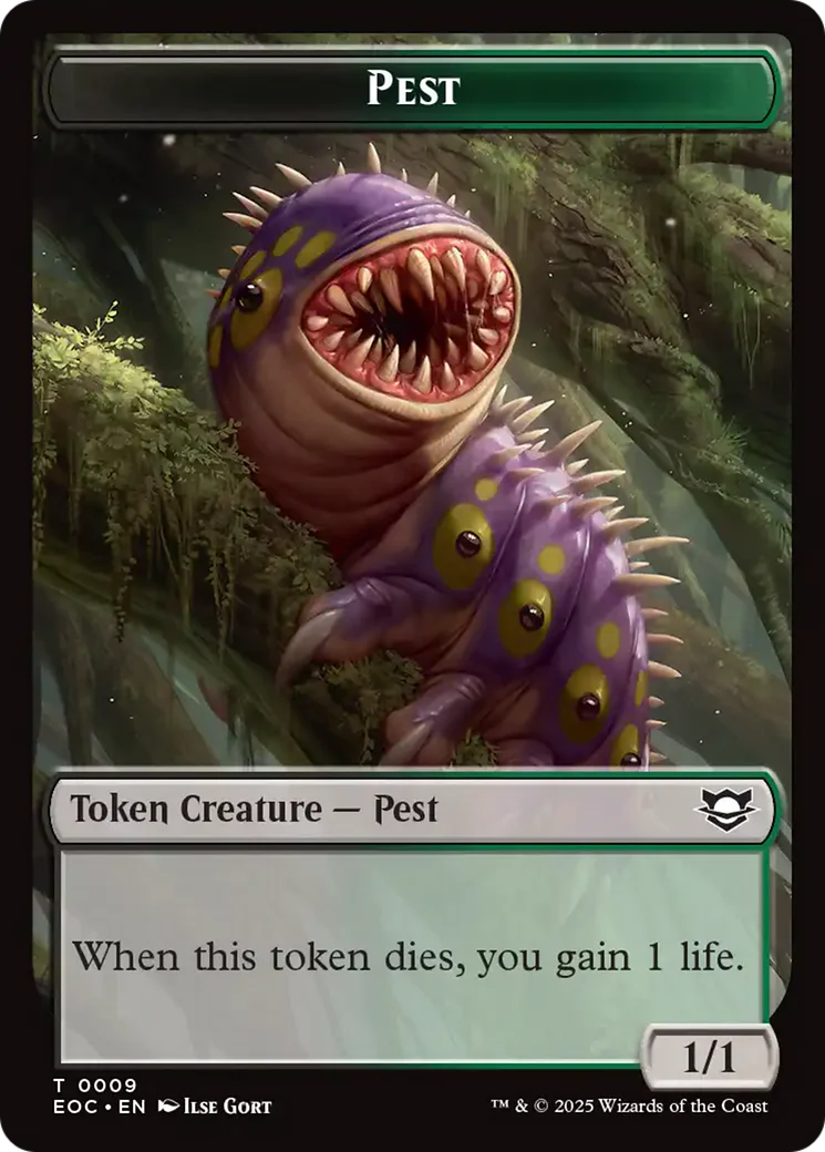 Copy // Pest Double-Sided Token [Edge of Eternities Commander Tokens] - Image 2