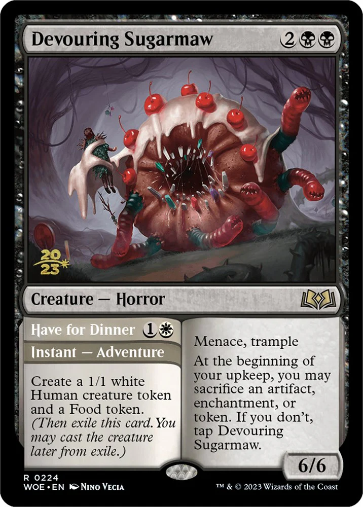 Devouring Sugarmaw // Have for Dinner(Promo Pack) [Wilds of Eldraine Promos] - Image 2