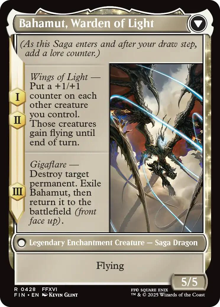 Dion, Bahamut's Dominant // Bahamut, Warden of Light (Extended Art) [FINAL FANTASY] - Image 2