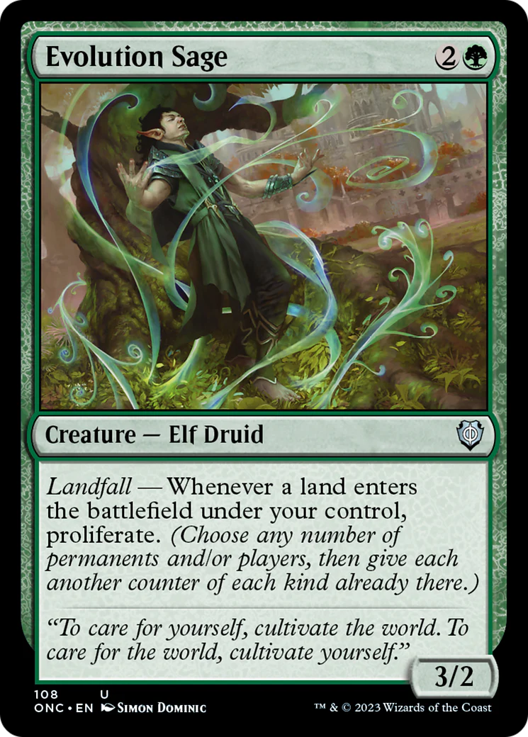 Evolution Sage [Phyrexia: All Will Be One Commander] - Image 2