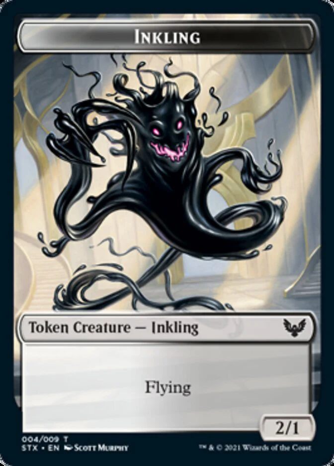Fractal // Inkling Double-Sided Token [Strixhaven: School of Mages Tokens] - Image 2