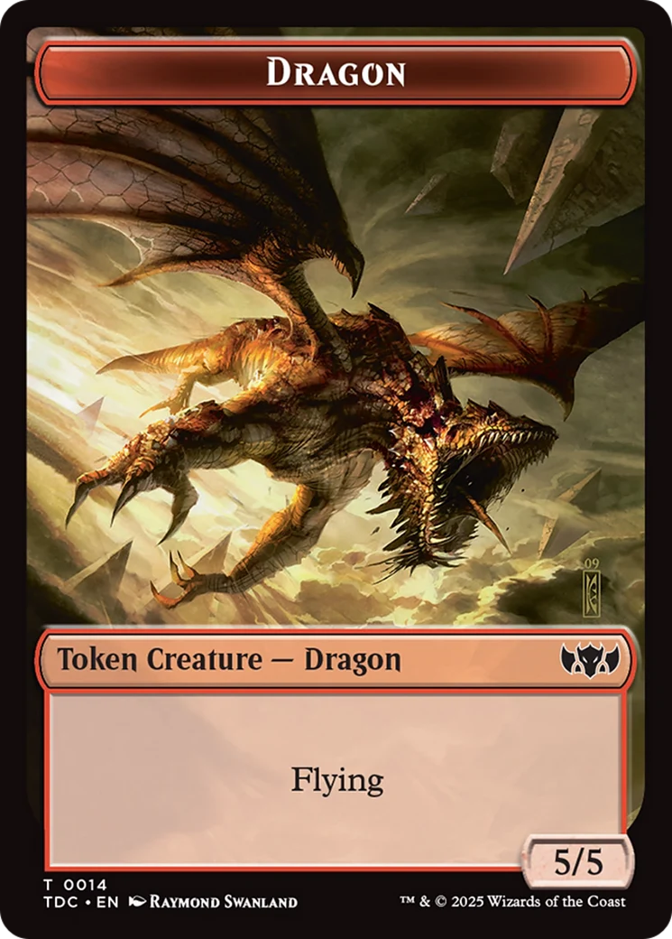 Frog Lizard // Dragon (0014) Double-Sided Token [Tarkir: Dragonstorm Commander Tokens] - Image 2