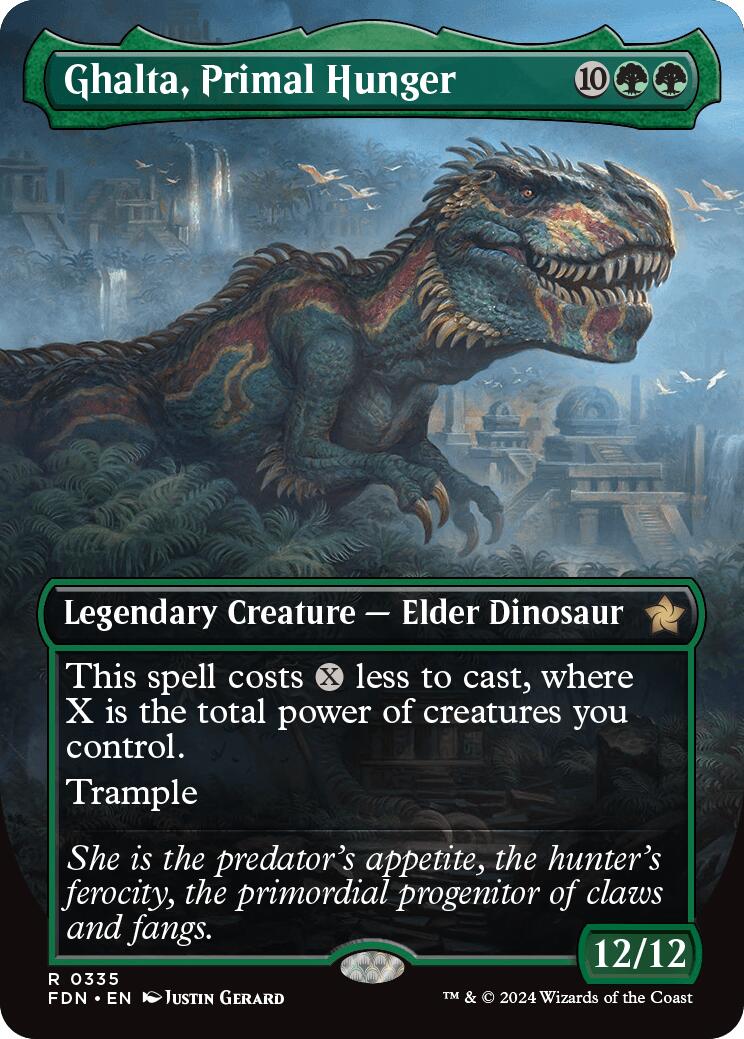 Ghalta, Primal Hunger (Borderless) [Foundations] - Image 2