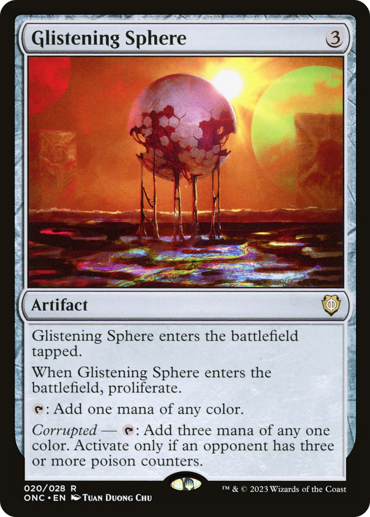 Glistening Sphere [Phyrexia: All Will Be One Commander] - Image 2