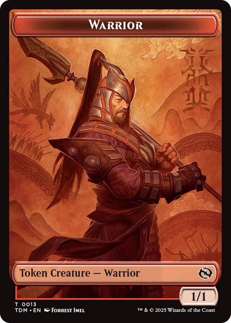 Goblin // Warrior Double-Sided Token [Tarkir: Dragonstorm Tokens] - Image 2
