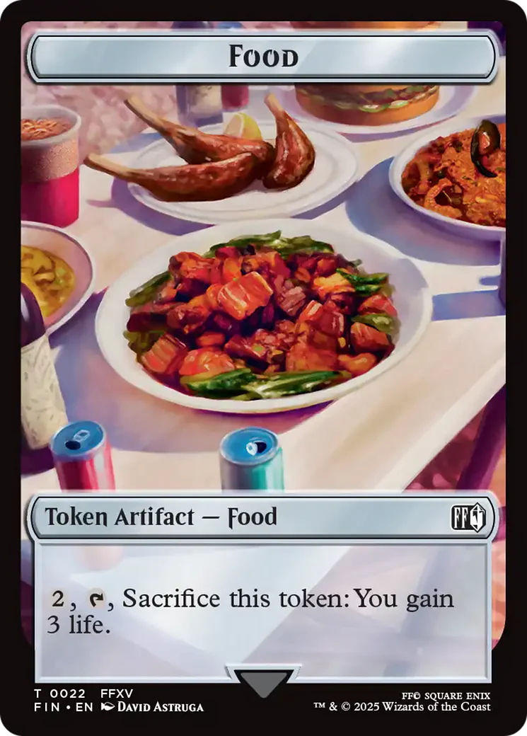 Hero (0004) // Food Double-Sided Token [FINAL FANTASY Tokens] - Image 2
