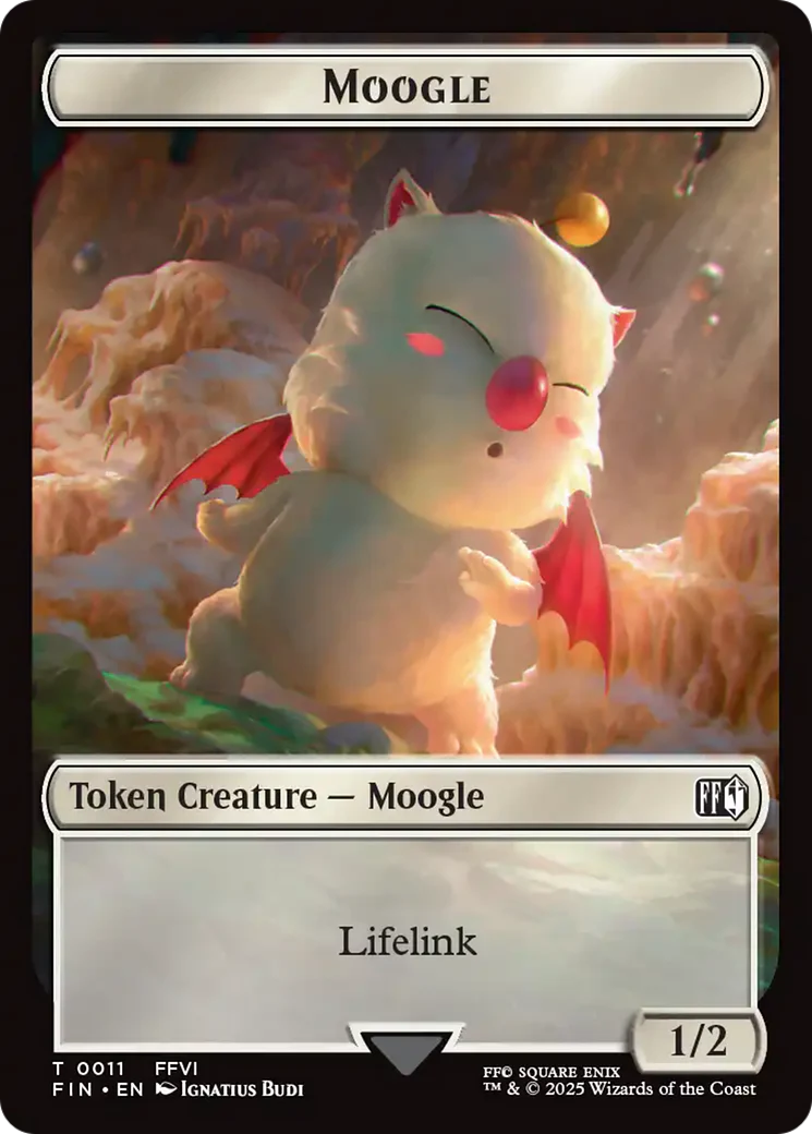 Hero (0005) // Moogle (0011) Double-Sided Token [FINAL FANTASY Tokens] - Image 2