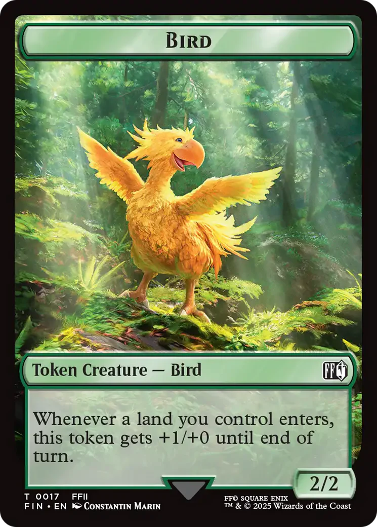 Hero (0009) // Bird (0017) Double-Sided Token [FINAL FANTASY Tokens] - Image 2