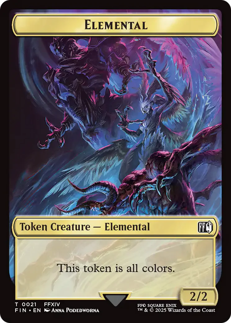 Hero (0009) // Elemental Double-Sided Token [FINAL FANTASY Tokens] - Image 2