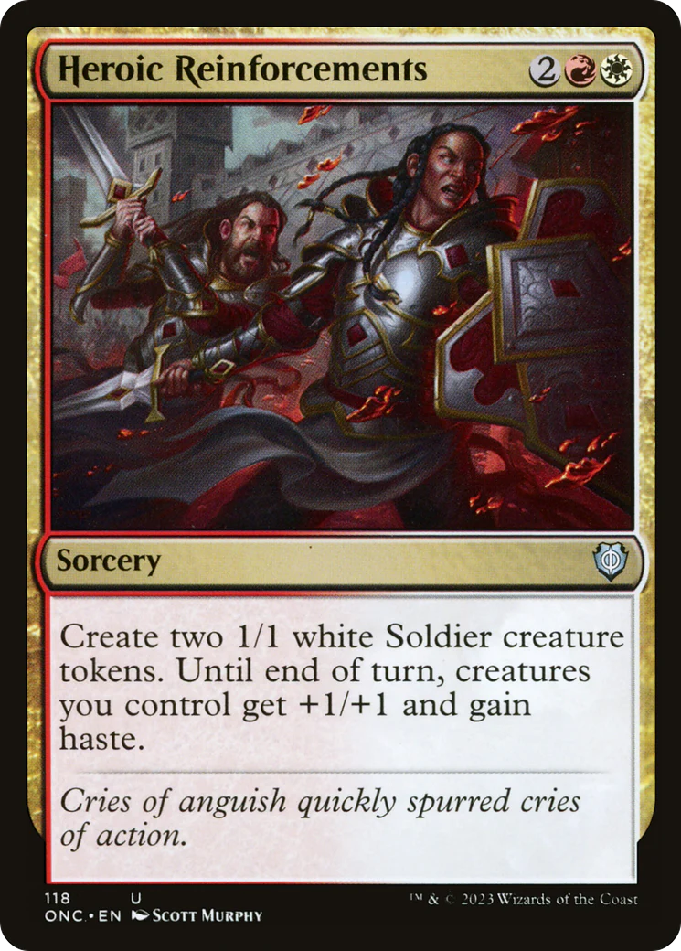 Heroic Reinforcements [Phyrexia: All Will Be One Commander] - Image 2