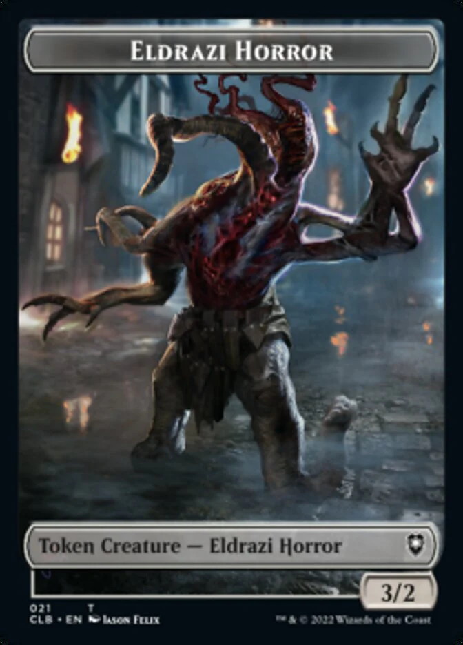 Horror // Eldrazi Horror Double-Sided Token [Commander Legends: Battle for Baldur's Gate Tokens] - Image 2
