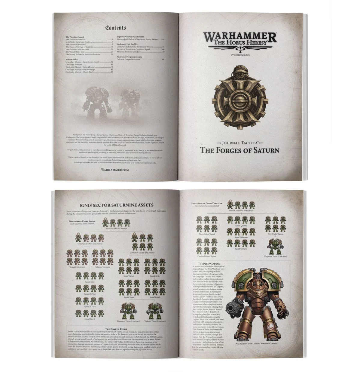 Horus Heresy - Journal Tactica - The Forges of Saturn