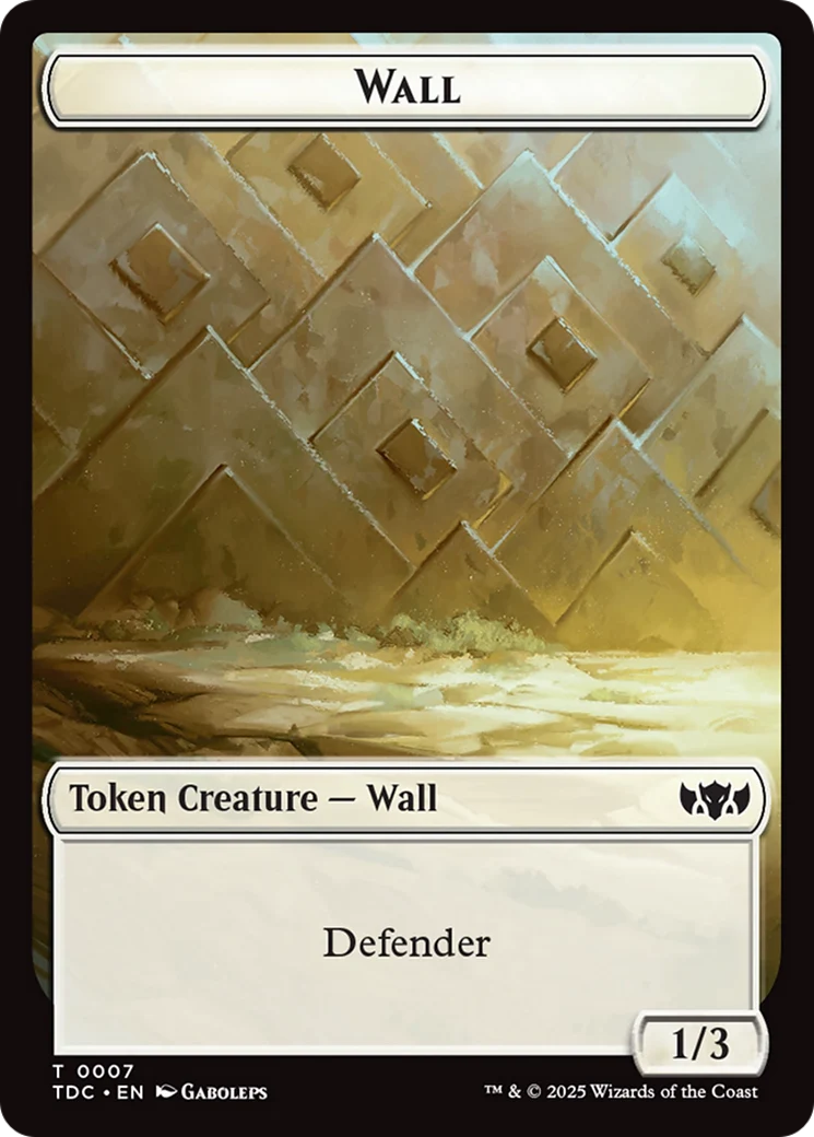 Insect (0023) // Wall Double-Sided Token [Tarkir: Dragonstorm Commander Tokens] - Image 2