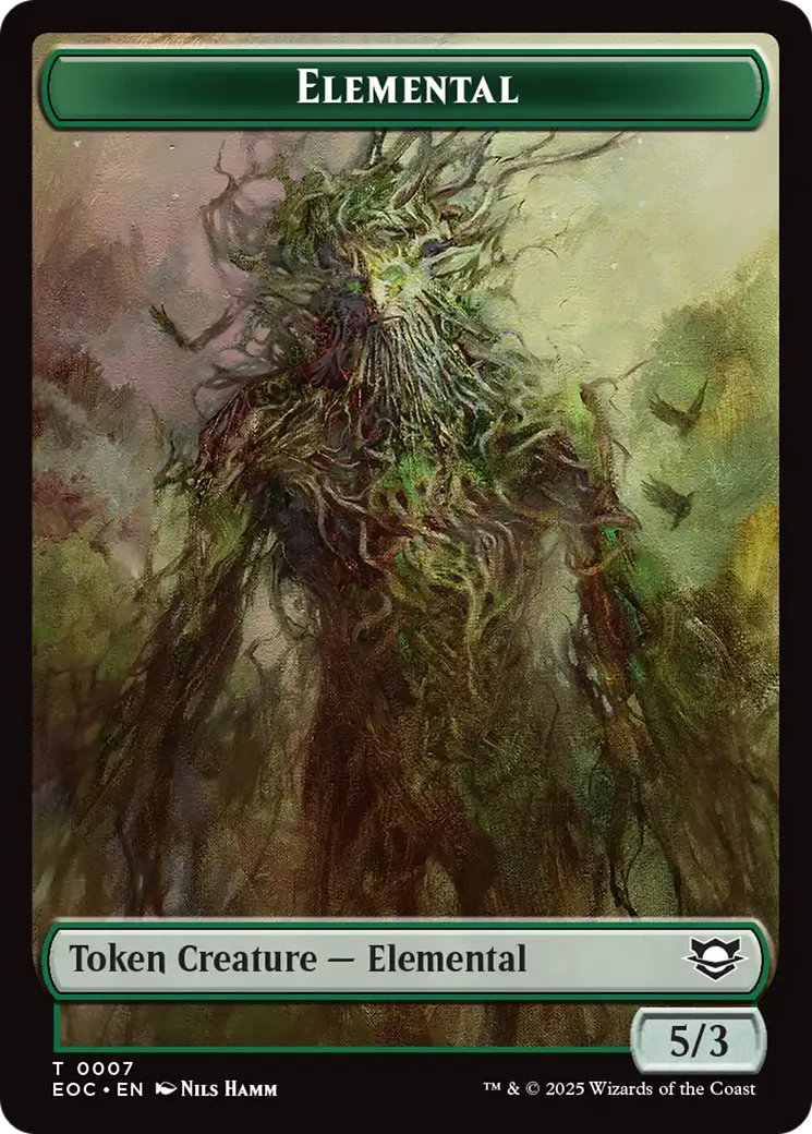 Insect // Elemental (0007) Double-Sided Token [Edge of Eternities Commander Tokens] - Image 2