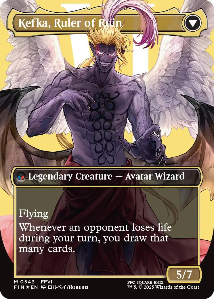 Kefka, Court Mage // Kefka, Ruler of Ruin (Borderless) (Surge Foil) [FINAL FANTASY] - Image 2