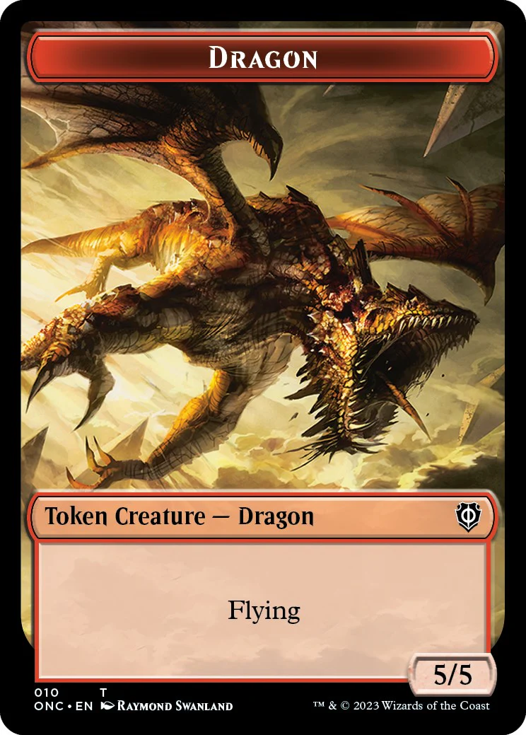 Kobolds of Kher Keep // Dragon Double-Sided Token [Phyrexia: All Will Be One Commander Tokens] - Image 2