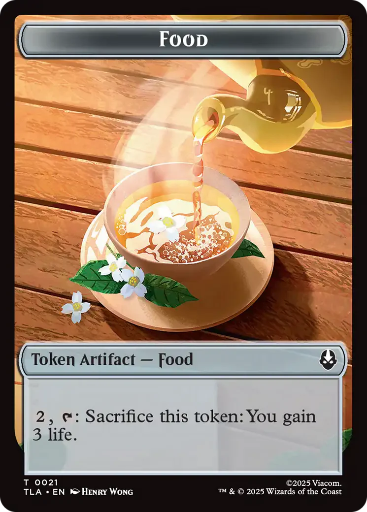 Monk // Food (0021) Double-Sided Token [Avatar: The Last Airbender Tokens] - Image 2