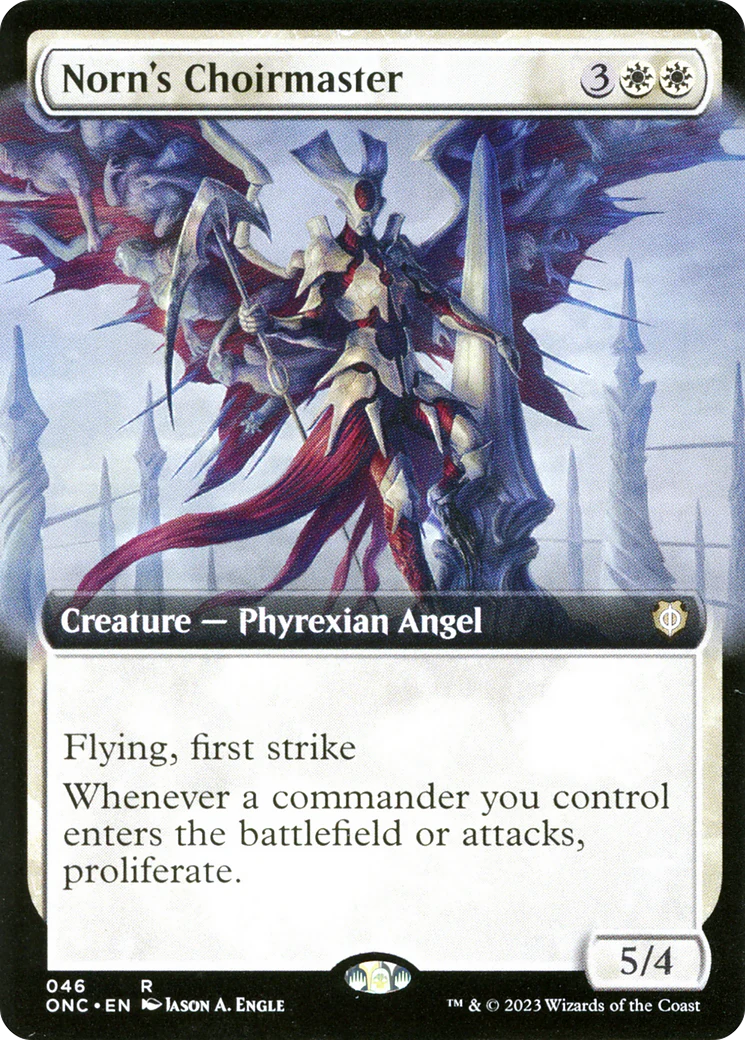 Norn's Choirmaster (Extended Art) [Phyrexia: All Will Be One Commander] - Image 2