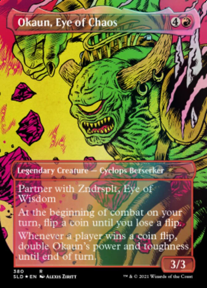 Okaun, Eye of Chaos // Okaun, Eye of Chaos (Borderless) [Secret Lair Drop Series] - Image 2