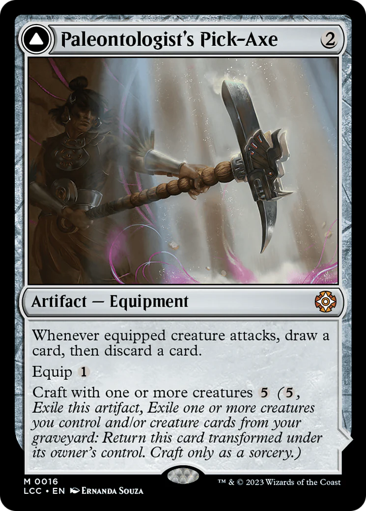 Paleontologist's Pick-Axe (Extended Art) [The Lost Caverns of Ixalan Commander] - Image 2
