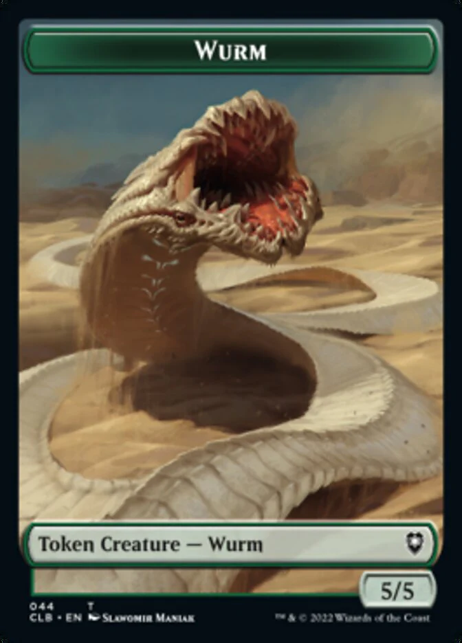 Phyrexian Beast // Wurm Double-Sided Token [Commander Legends: Battle for Baldur's Gate Tokens] - Image 2