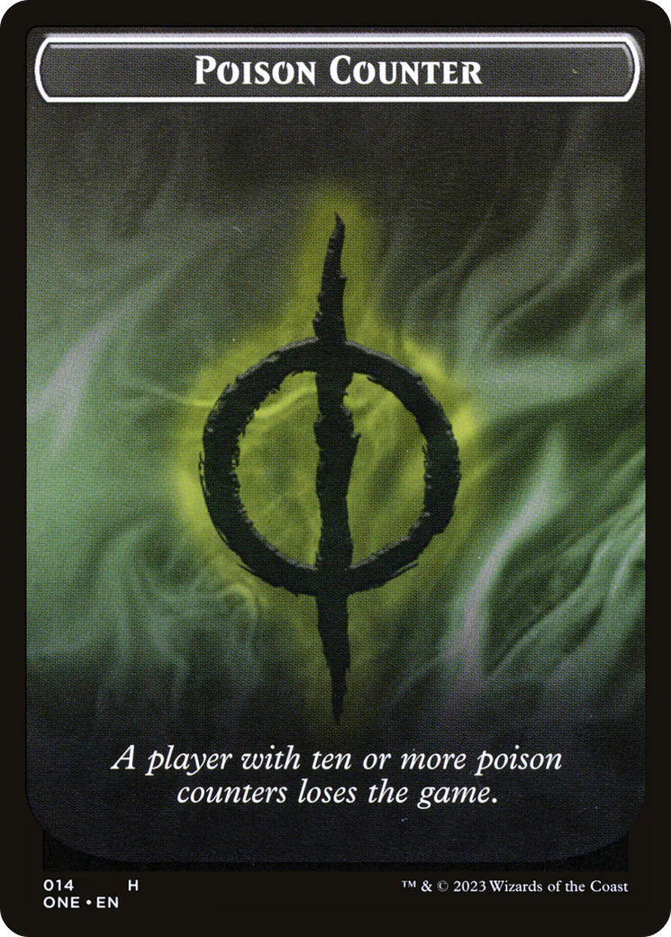 Poison Counter // Phyrexian Mite Double-Sided Token [Phyrexia: All Will Be One Tokens] - Image 3