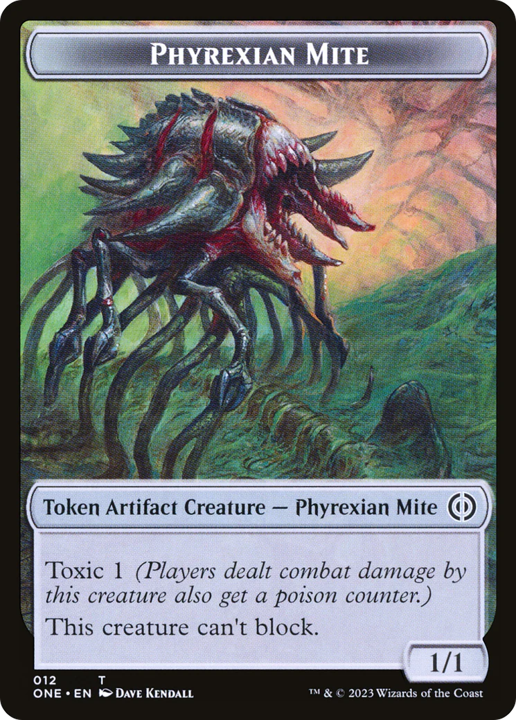 Poison Counter // Phyrexian Mite Double-Sided Token [Phyrexia: All Will Be One Tokens] - Image 4