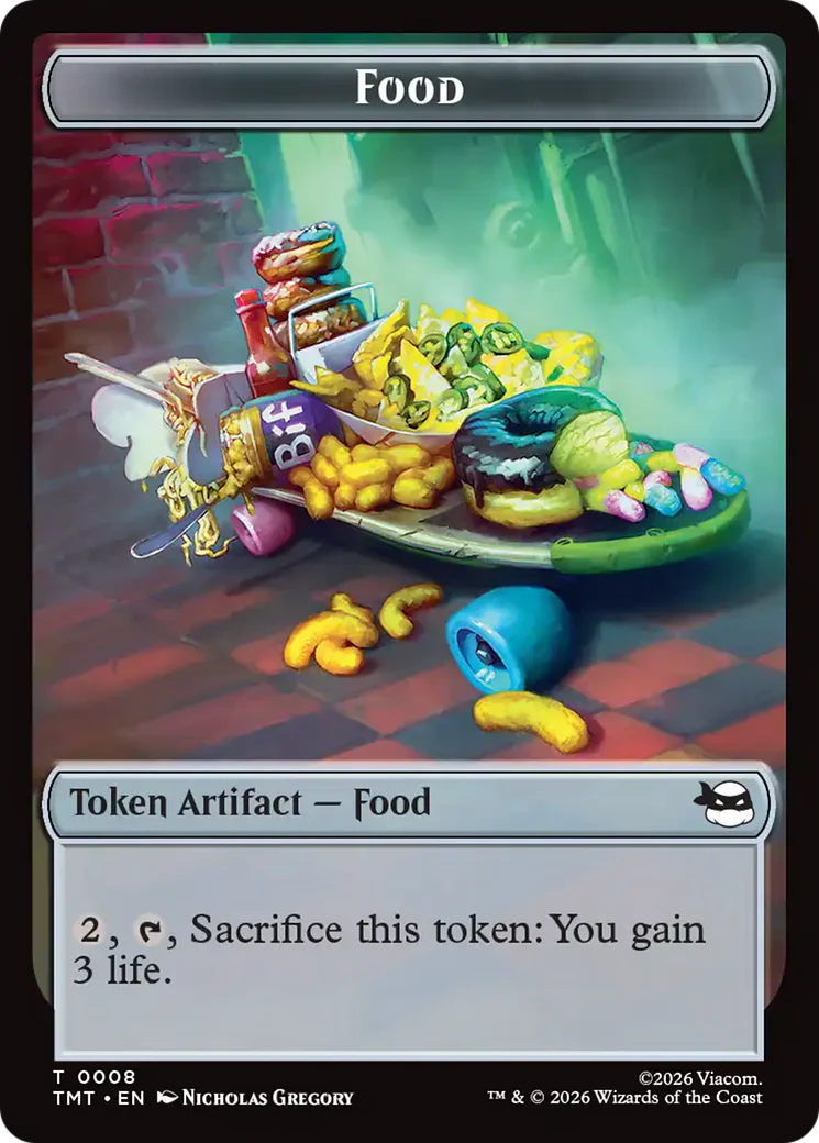 Robot // Food Double-Sided Token [Teenage Mutant Ninja Turtles Tokens] - Image 2