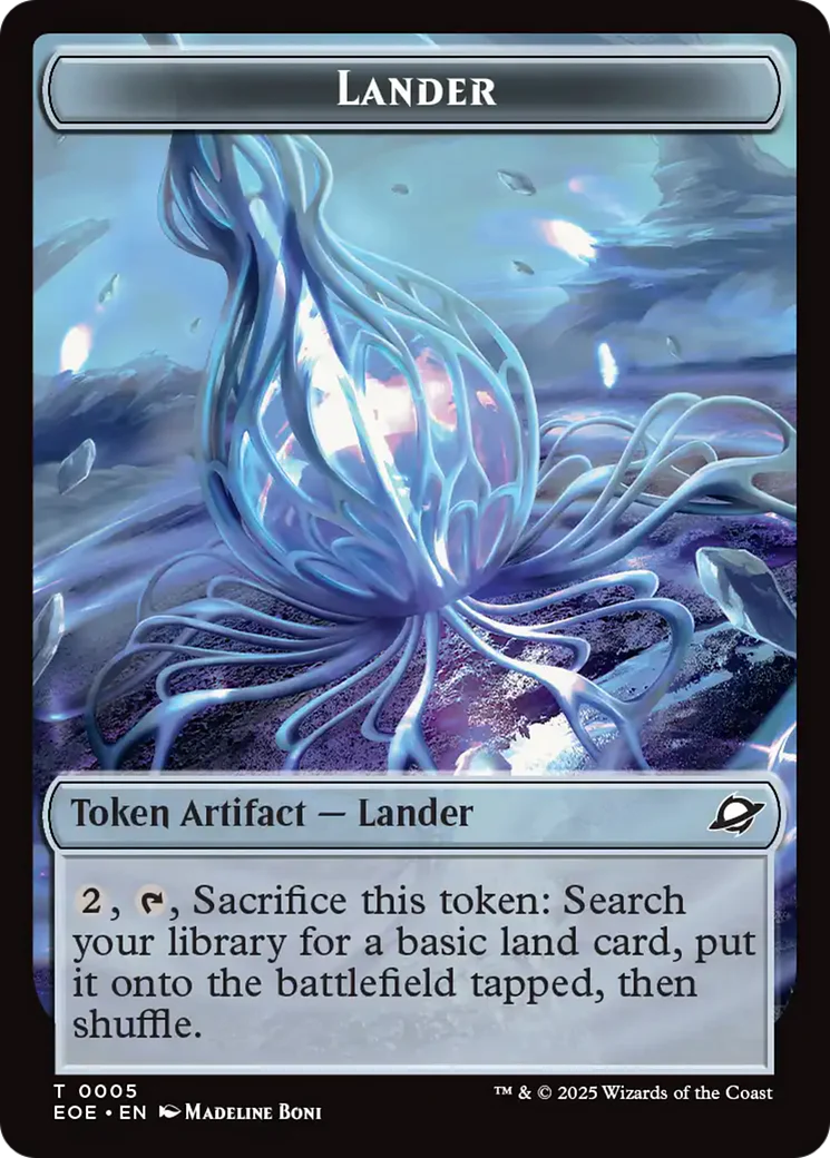 Robot // Lander (0005) Double-Sided Token [Edge of Eternities Tokens] - Image 2