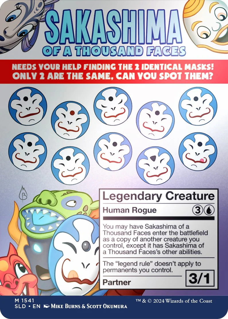 Sakashima of a Thousand Faces (Rainbow Foil) [Secret Lair Drop Series] - Image 2