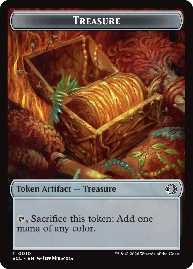 Scarecrow // Treasure Double-Sided Token [Lorwyn Eclipsed Tokens] - Image 2