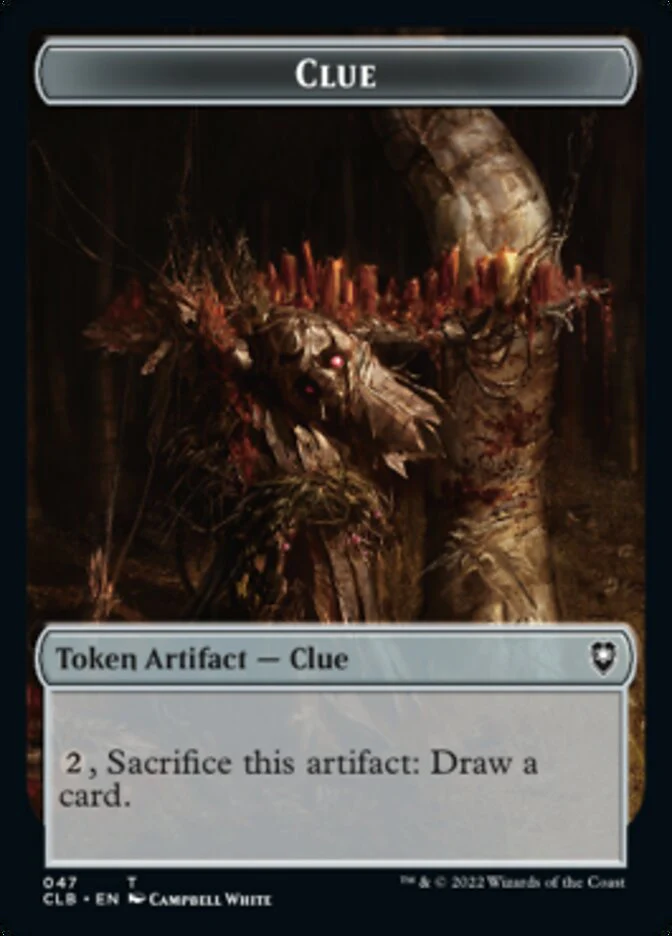 Shapeshifter (022) // Clue Double-Sided Token [Commander Legends: Battle for Baldur's Gate Tokens] - Image 2