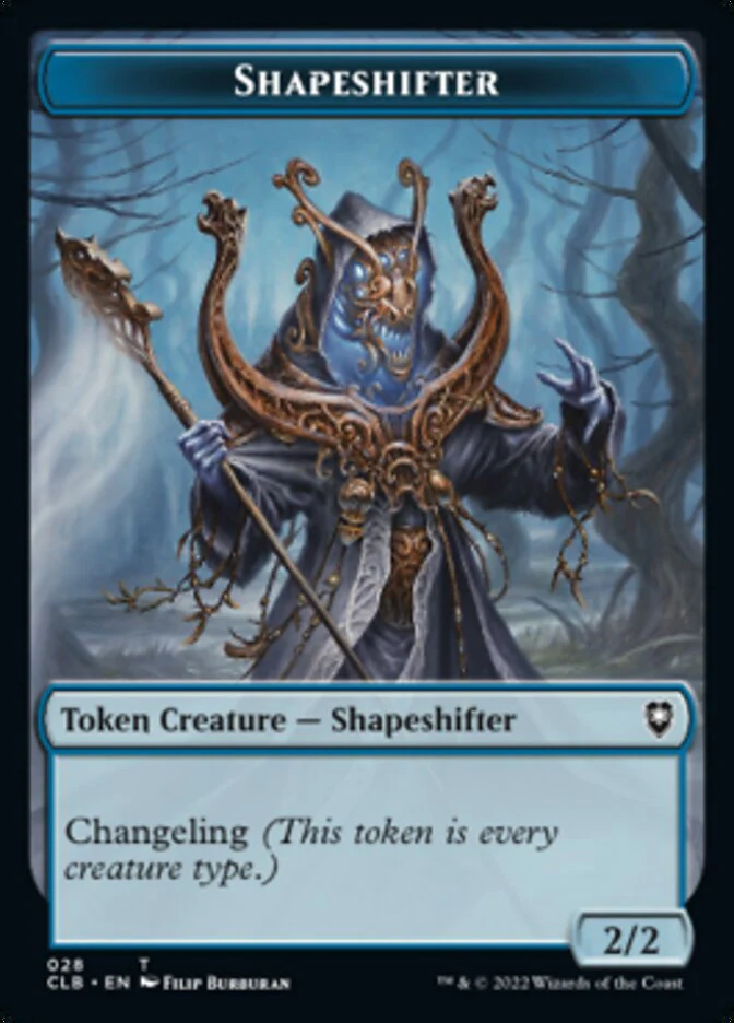 Shapeshifter (024) // Shapeshifter (028) Double-Sided Token [Commander Legends: Battle for Baldur's Gate Tokens] - Image 2