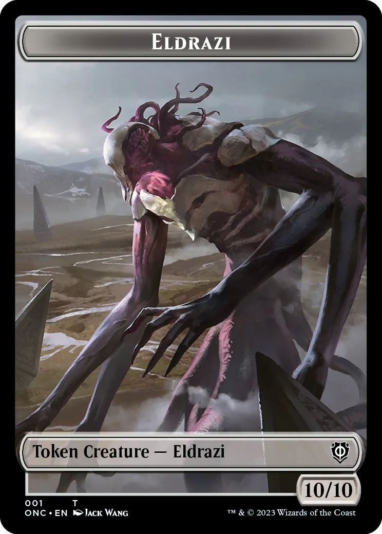Soldier (017) // Eldrazi Double-Sided Token [Phyrexia: All Will Be One Commander Tokens] - Image 2