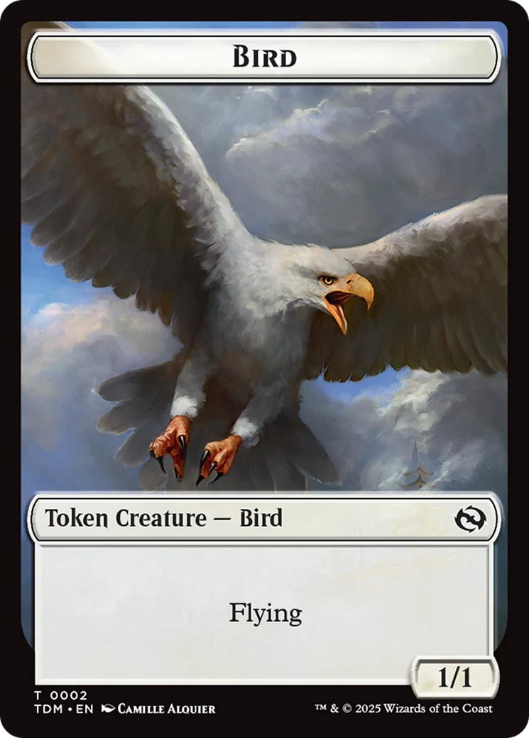 Spider // Bird Double-Sided Token [Tarkir: Dragonstorm Commander Tokens] - Image 2