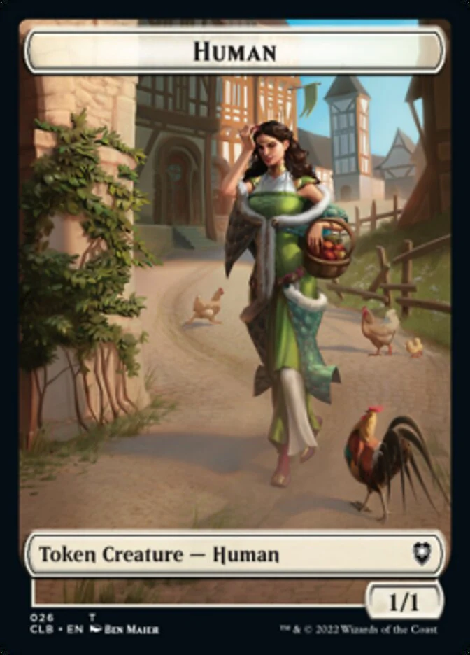 Spider // Human Double-Sided Token [Commander Legends: Battle for Baldur's Gate Tokens] - Image 2