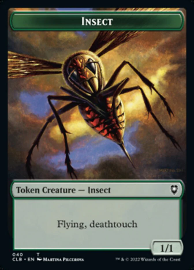 Spider // Insect Double-Sided Token [Commander Legends: Battle for Baldur's Gate Tokens] - Image 2