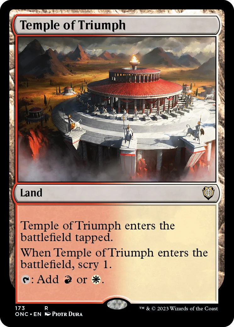Temple of Triumph [Phyrexia: All Will Be One Commander] - Image 2