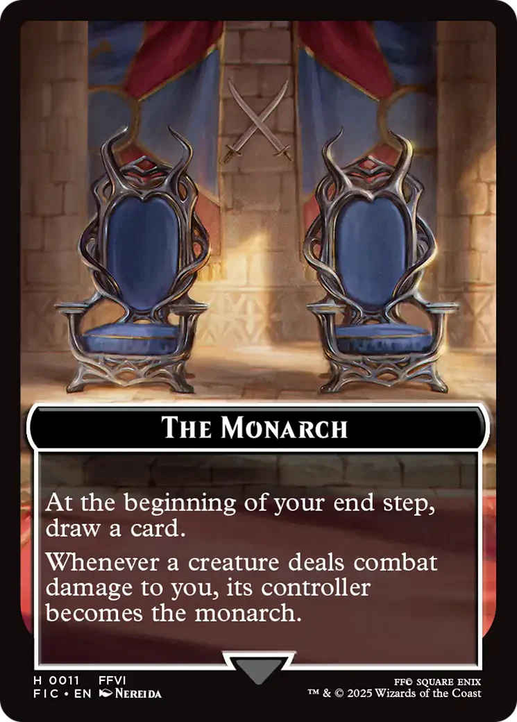 The Blackjack // The Monarch Double-Sided Token [FINAL FANTASY Commander Tokens] - Image 2
