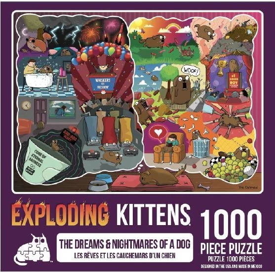 THE DREAMS AND NIGHTMARES OF A DOG 500PC PUZZLE