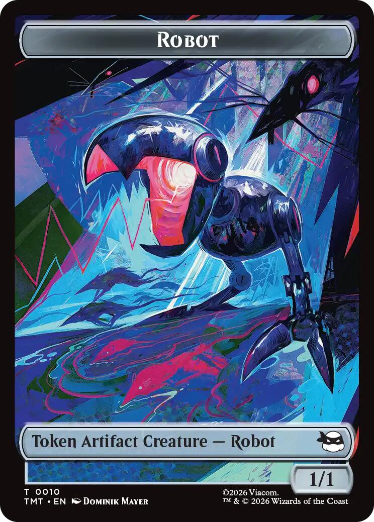 Treasure // Robot Double-Sided Token [Teenage Mutant Ninja Turtles Commander Tokens] - Image 2
