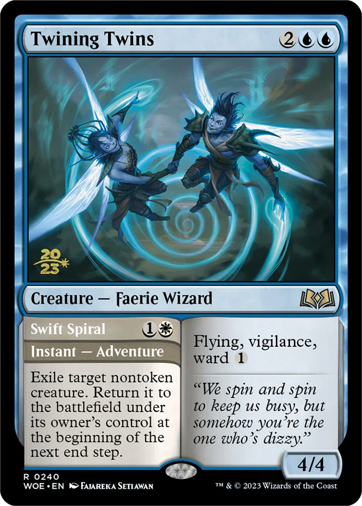 Twining Twins // Swift Spiral (Promo Pack) [Wilds of Eldraine Promos] - Image 2
