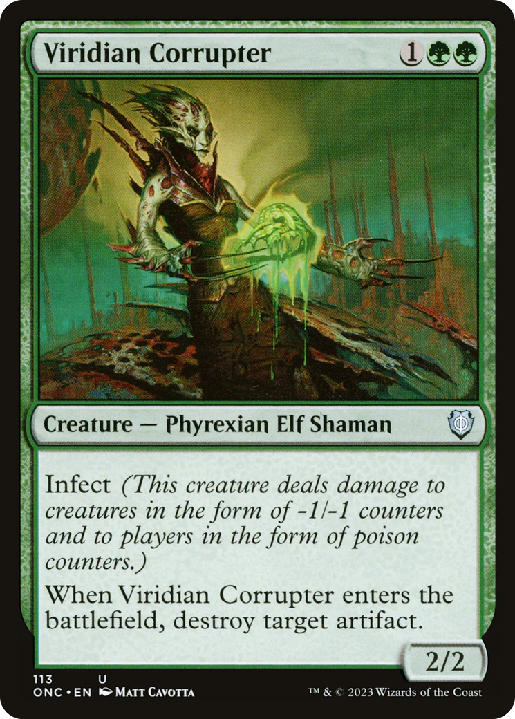 Viridian Corrupter [Phyrexia: All Will Be One Commander] - Image 2
