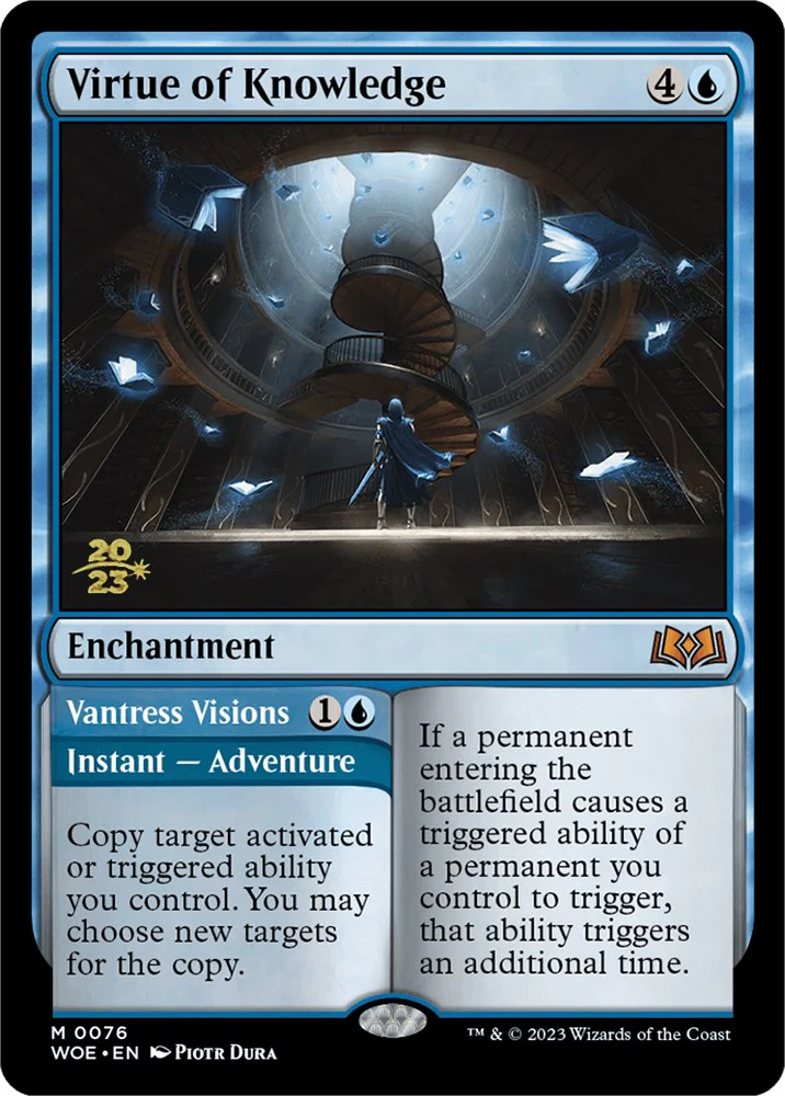 Virtue of Knowledge // Vantress Visions (Promo Pack) [Wilds of Eldraine Promos] - Image 2