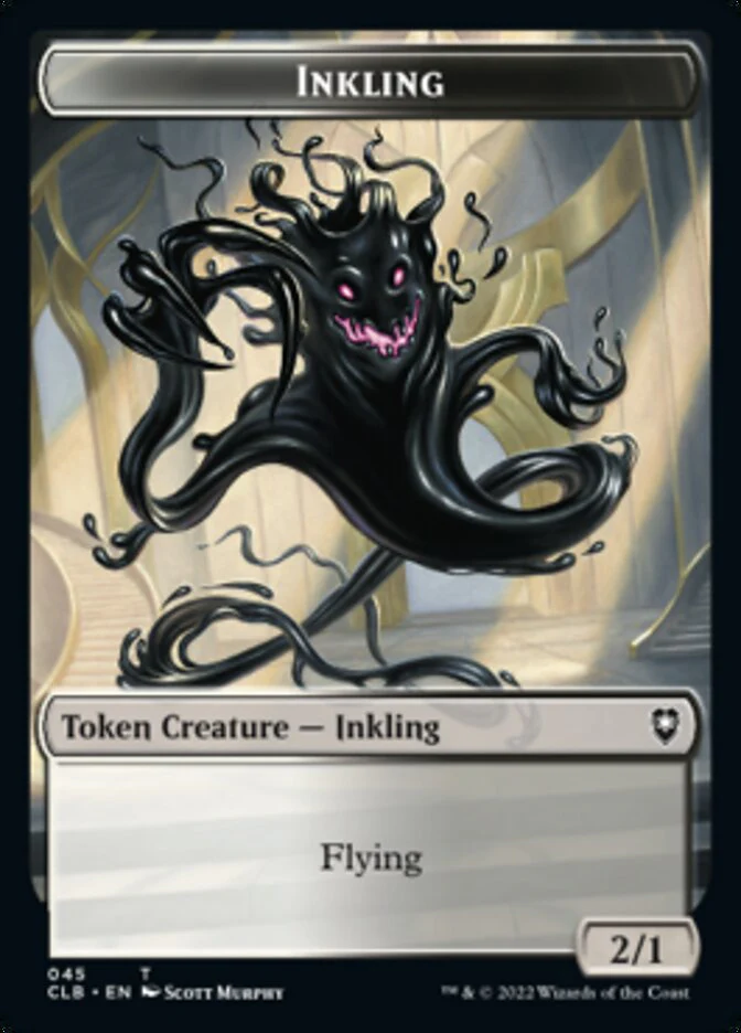 Warrior // Inkling Double-Sided Token [Commander Legends: Battle for Baldur's Gate Tokens] - Image 2