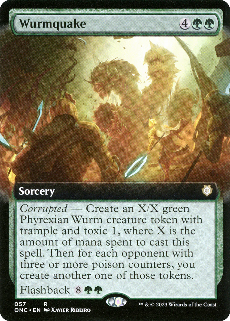 Wurmquake (Extended Art) [Phyrexia: All Will Be One Commander] - Image 2